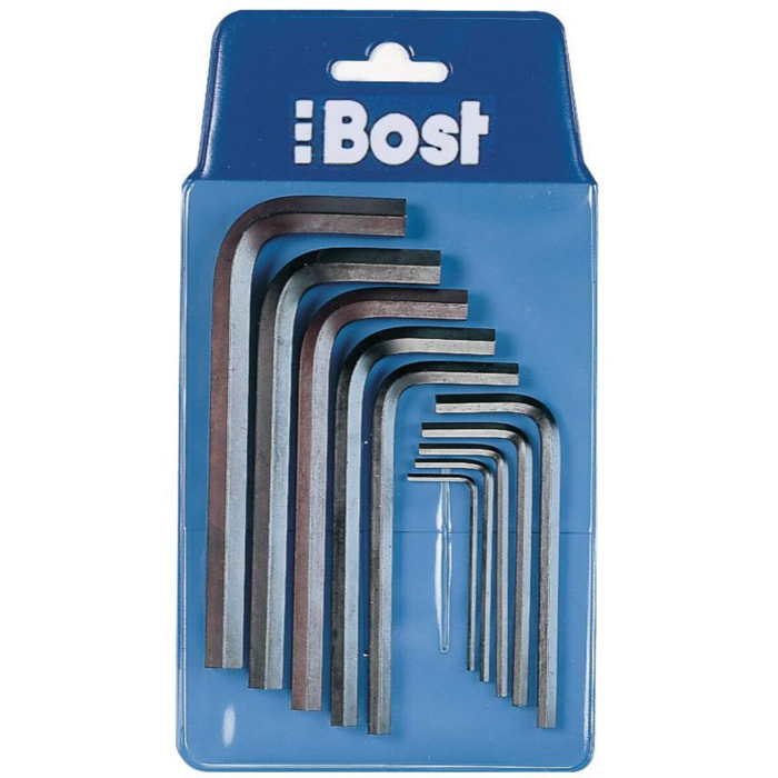 Jeu de clé BOST 6 pans en trousse - 1.5 - 2 - 2.5 - 3 - 4 - 5 - 6 mm - 866650