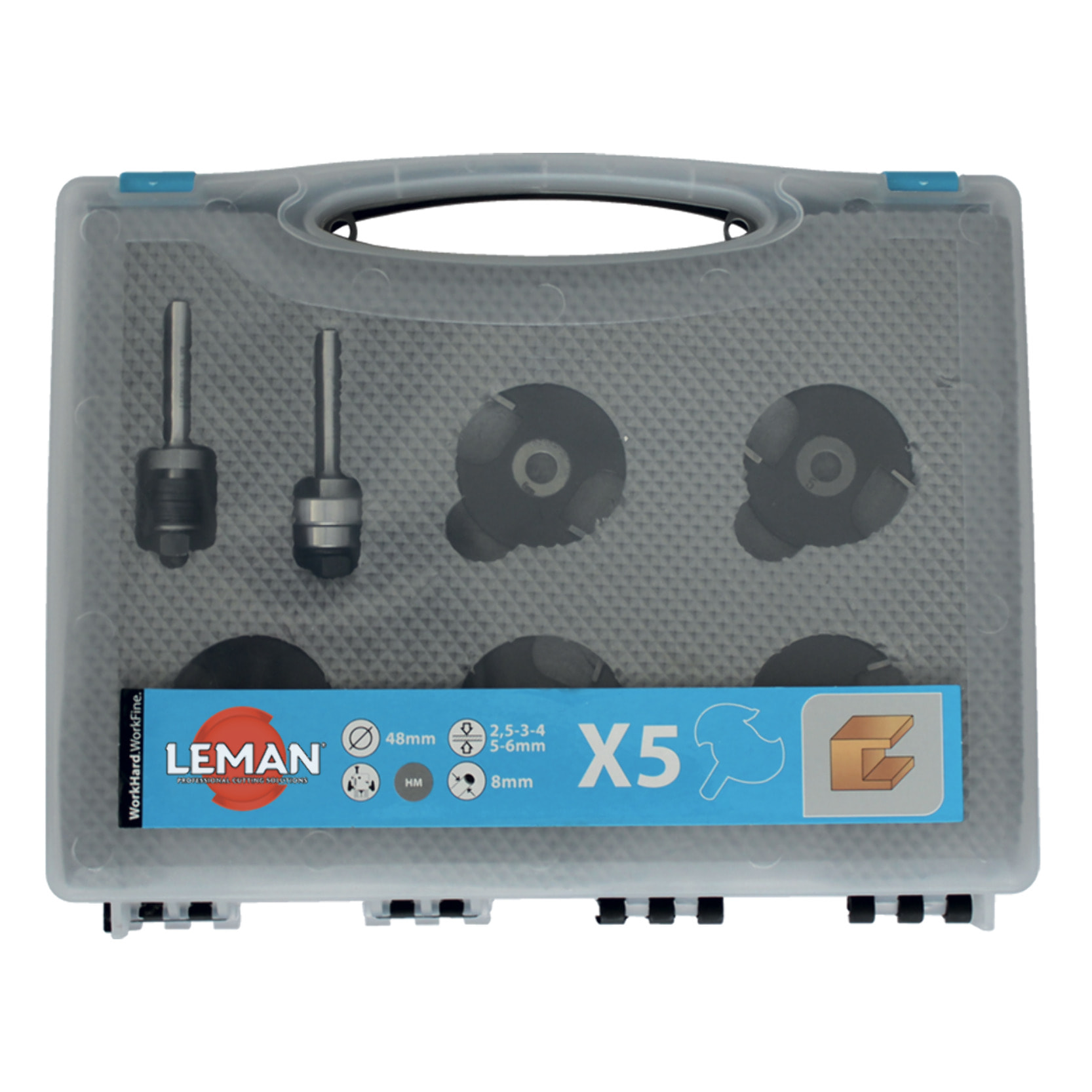 Coffret de 5 disques à rainer LEMAN D48mm - 4728.700.52