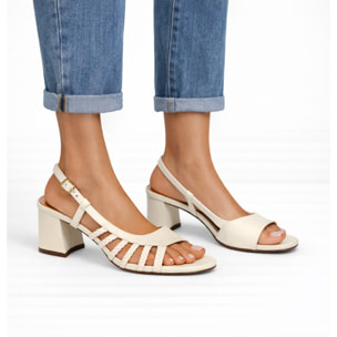 Sandali cinturino regolabile - tacco 7,5 cm