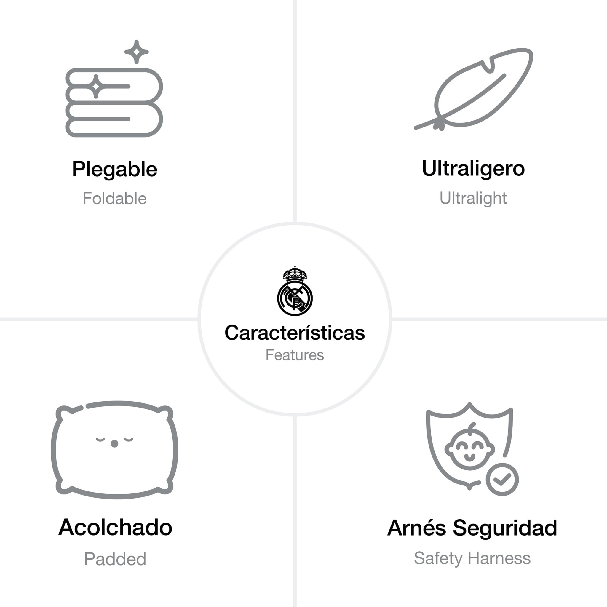 Elevador Real Madrid Gris