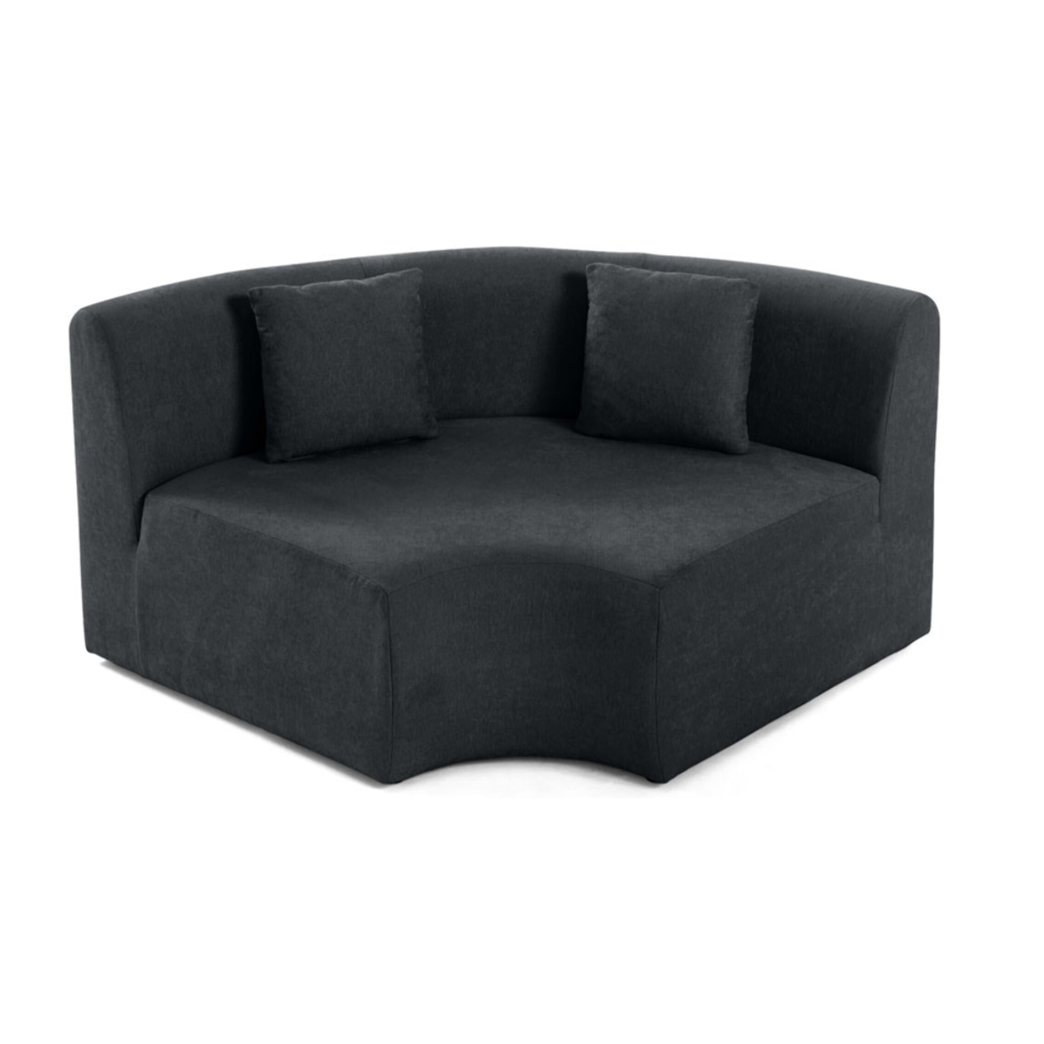 Ikare - module d'assise d'angle réversible - en tissu - Gris