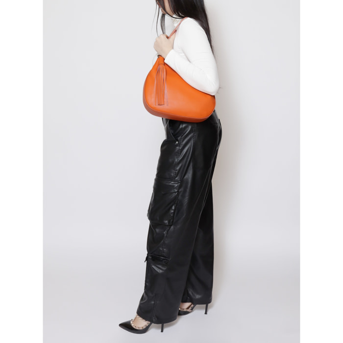 Borsa a spalla da donna - Modello False - Vera pelle - 33.0 x 26.0 x 18.0 cm