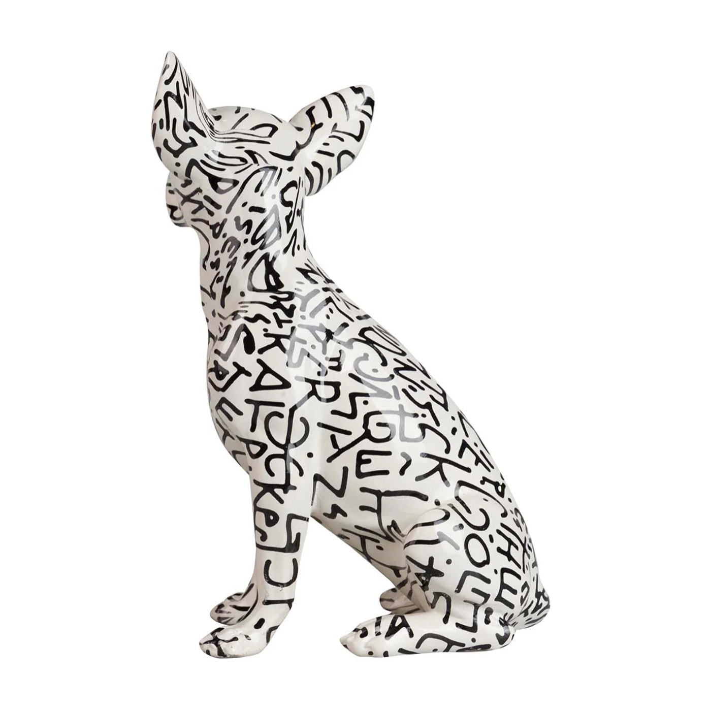 Figura Perro Resina 15x13x26 Cm