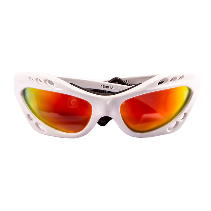 Gafas de deportes acuáticos OCEAN CUMBUCO - Blanco brillante / Revo roja