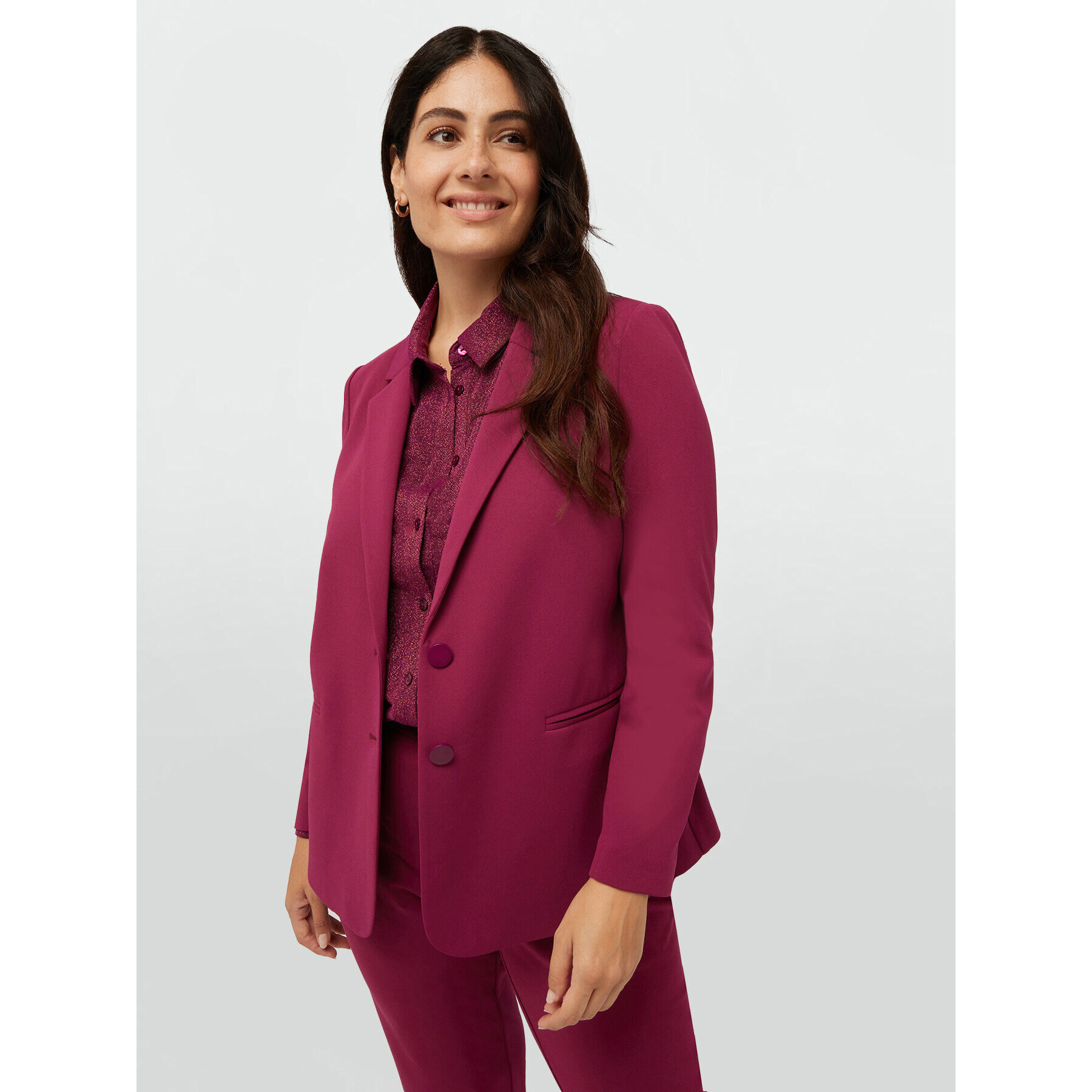 Fiorella Rubino - Blazer con due bottoni - Bordeaux