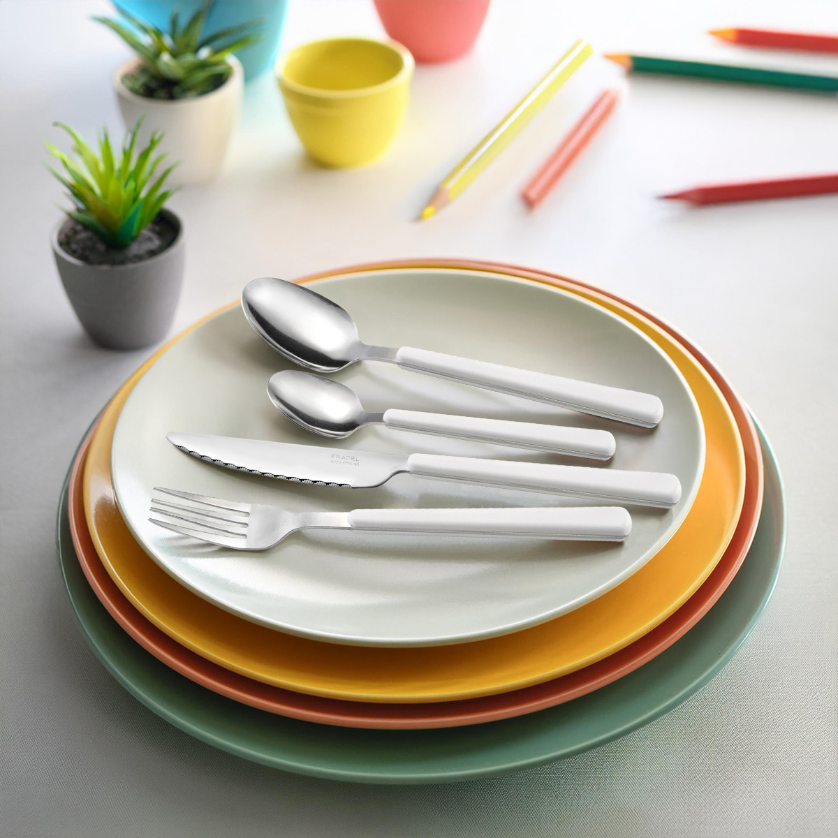 Tonus Ecru - Ménagère 48 pièces