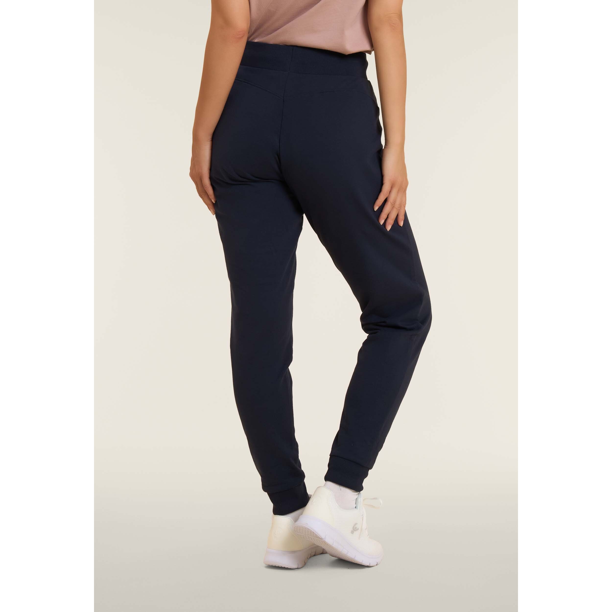 Pantaloni con polsino in costina e coulisse