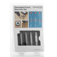 Set di 4 bits per la rimozione delle viti danneggiate - acciaio temperato