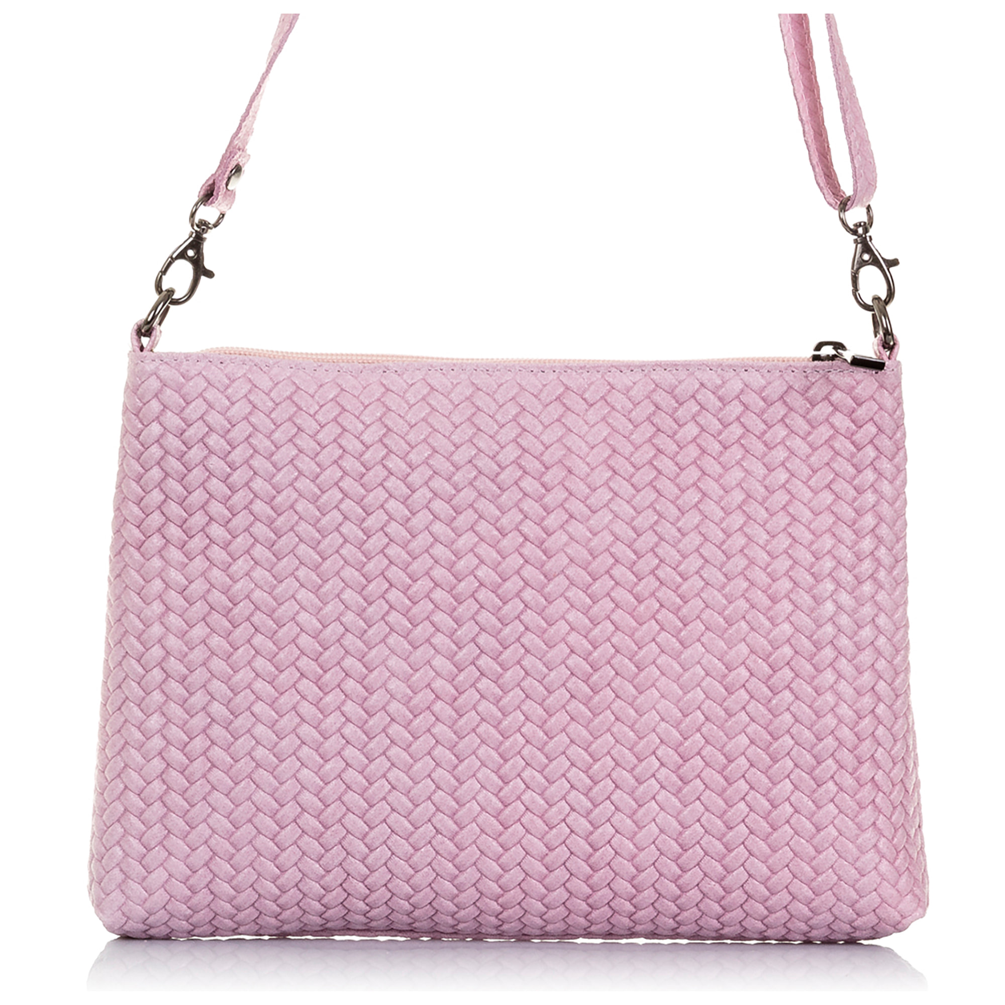 Oderzo Borsa a tracolla Donna.Pelle autentica Camoscio Inciso Spiga