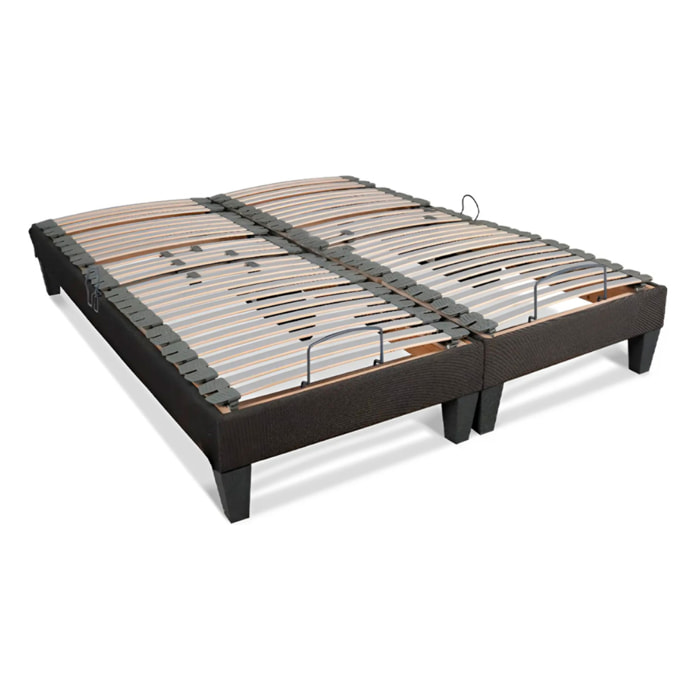 Jeu de 2 sommiers électriques Amiral 2 places | Lattes