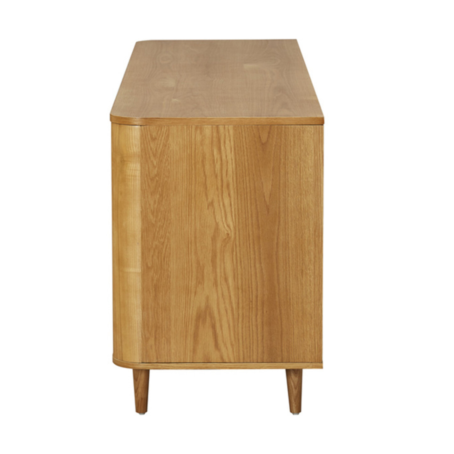 Milazzo - buffet bas - bois plaqué chêne et cannage - 176 cm - Bois