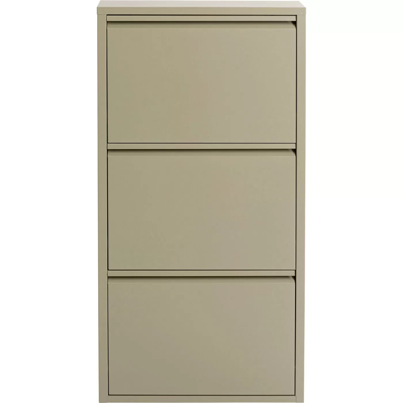 Casier à chaussures Caruso kaki 3 tiroirs Kare Design