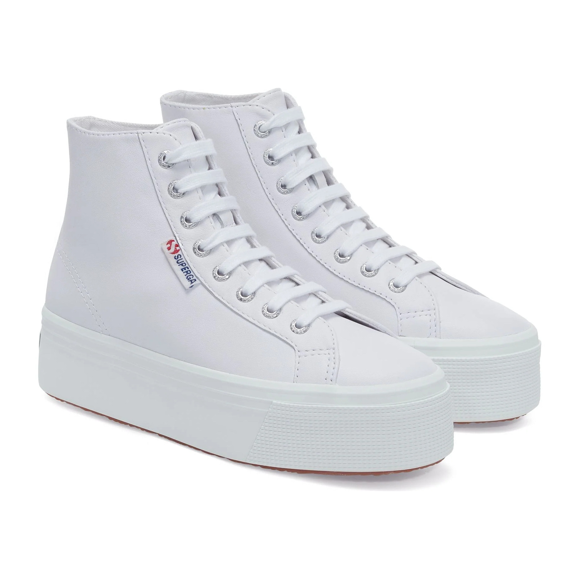 Scarpe da donna Superga Bianco 2708 HI TOP NAPPA