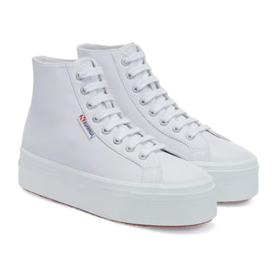 Scarpe da donna Superga Bianco 2708 HI TOP NAPPA