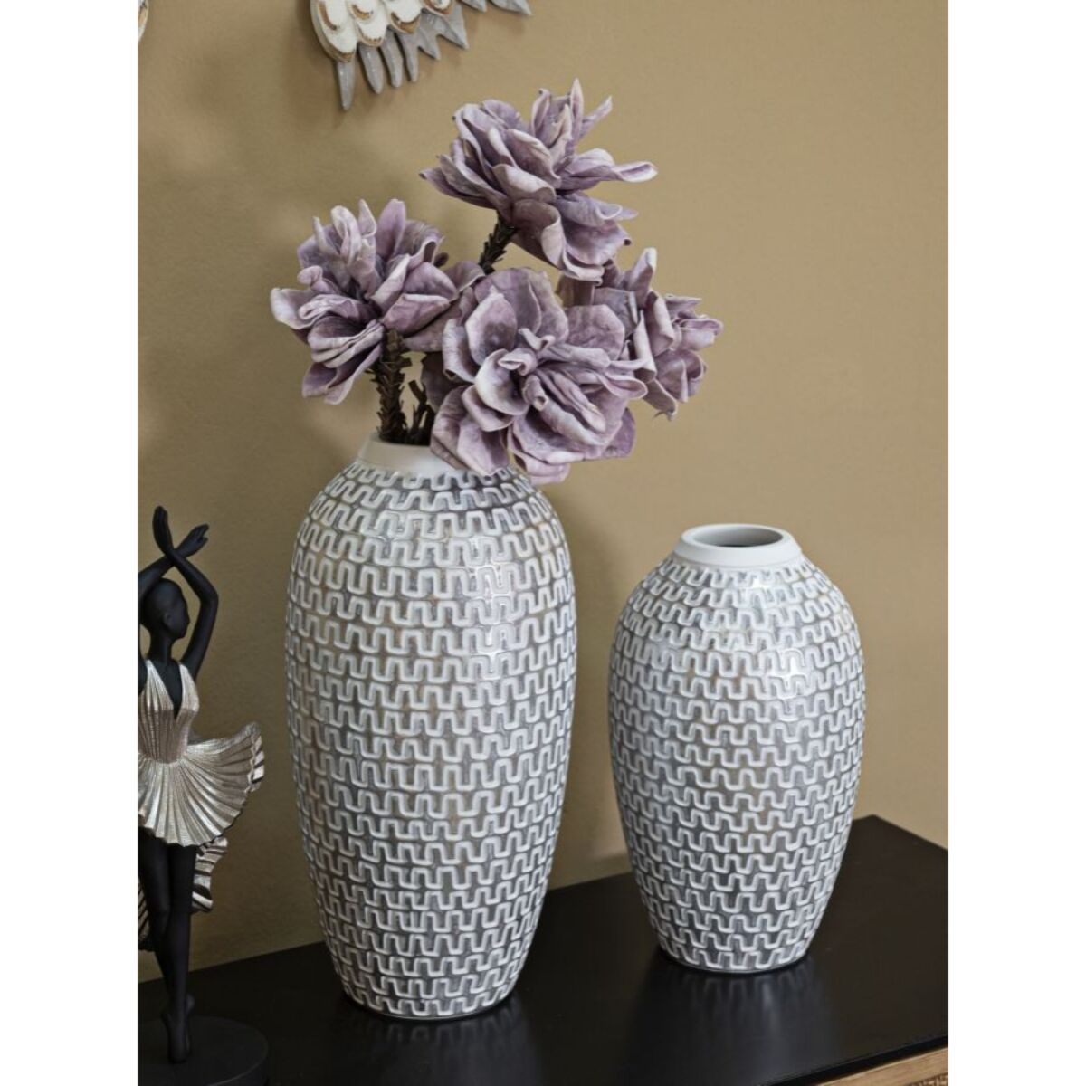 VASO RESINA WAVE CM Ø 21X43