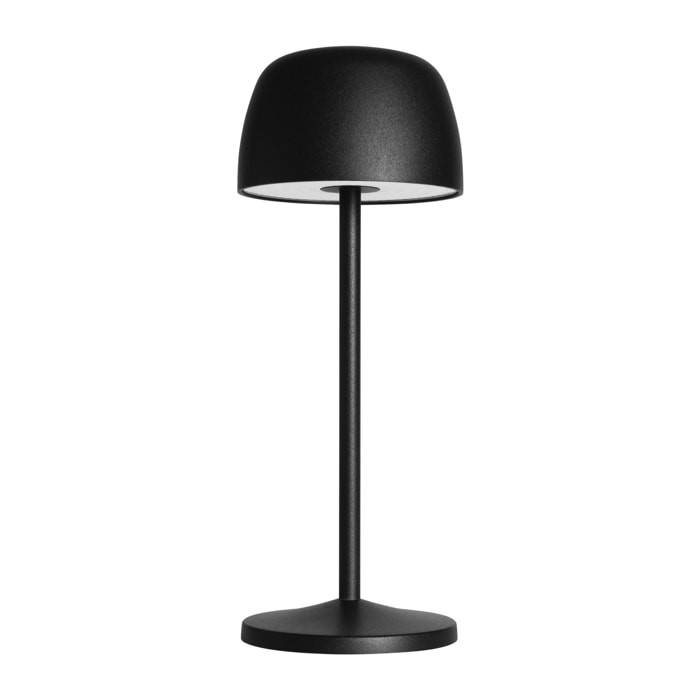 Forlight TRETA ROUND Lámpara de mesa LED. Inalámbrica, portátil y recargable. IP54 Interior y exterior.Carga USB. Regulable.Color Negro
