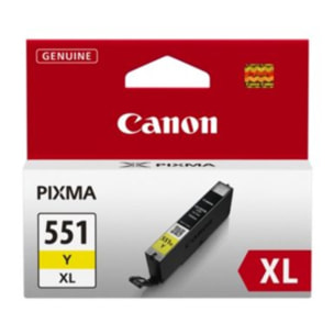 Cartouche d'encre CANON Originale CLI-551 XL Jaune (Yellow) Haute Capacité - 6448B001