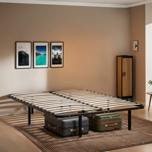 Sommier Cadre a Lattes en Kit | Structure Metallique Noire