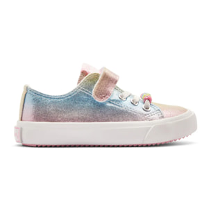 Zapatillas Bajas Niños Velcro Estampado Cuentas Multicolor