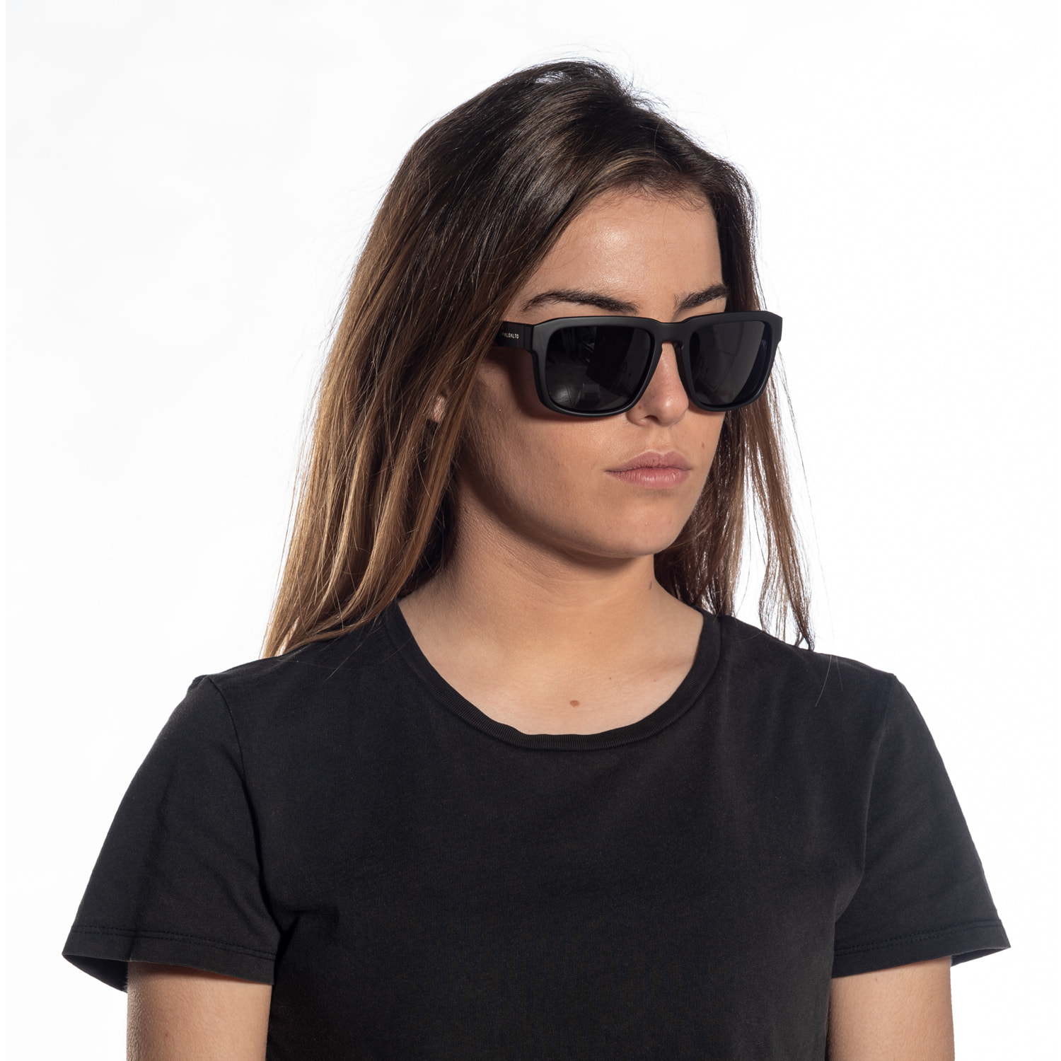 Gafas de sol OCEAN BIDART - Frente mate con patillas en negro mate y / Ahumada