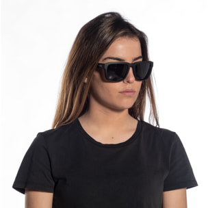 Gafas de sol OCEAN BIDART - Frente mate con patillas en negro mate y / Ahumada