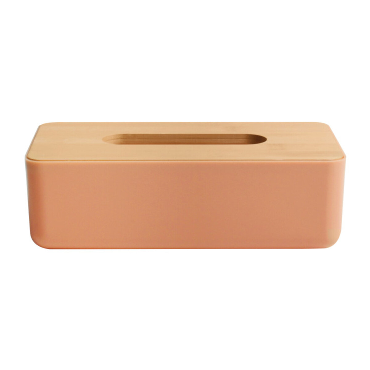 Boite à  mouchoirs KAMLA Bambou Pêche mat MSV