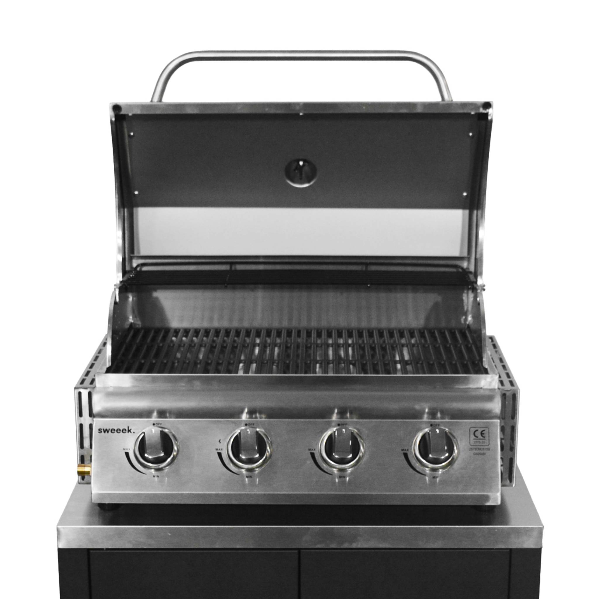 Cuisine extérieure 5 modules en acier inoxydable avec barbecue gaz 4 brûleurs