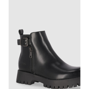 Botines - Negro - Tacón: Bajo