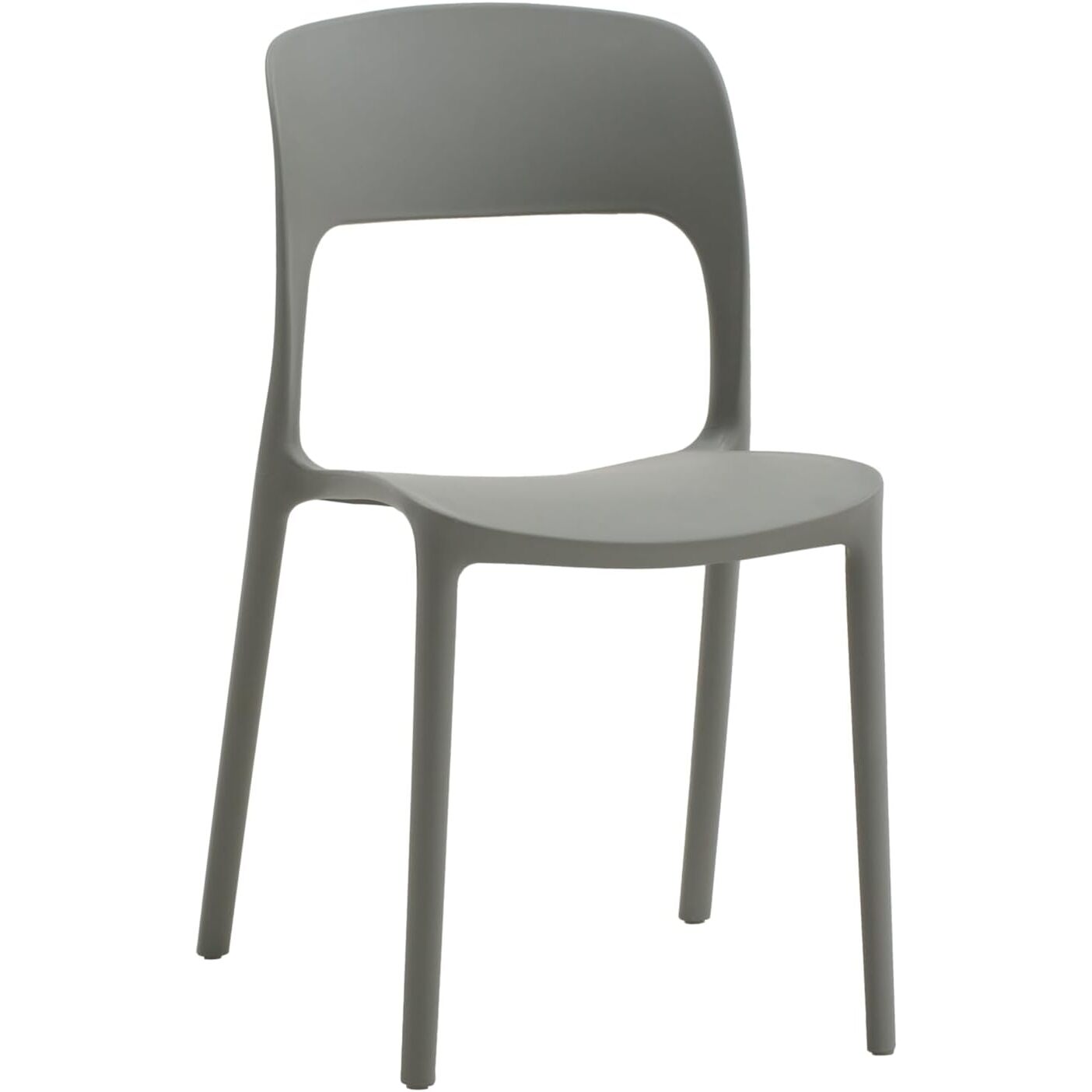 Set da 4 sedie SOUTH BEACH in polipropilene grigio