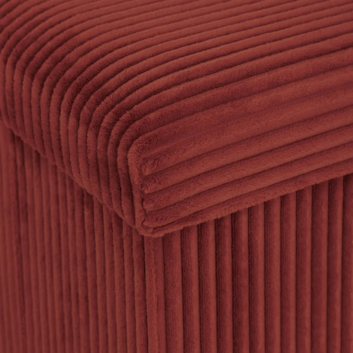 Pouf pliant Arum ambre 38x38cm