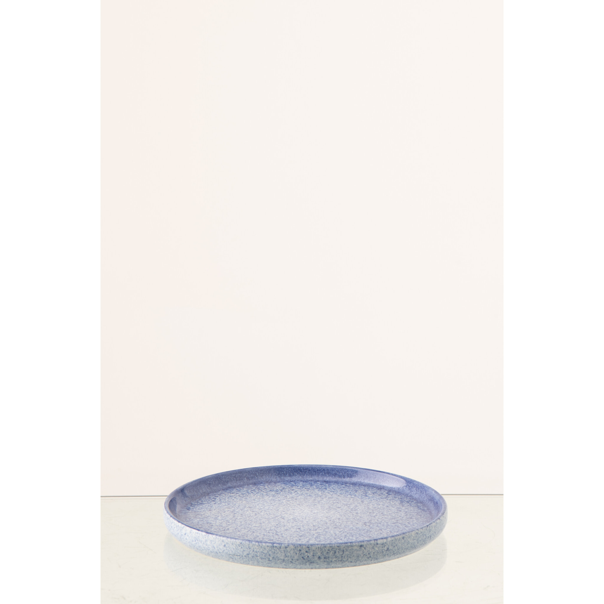 J-Line Assiette Luna - céramique - bleu - small