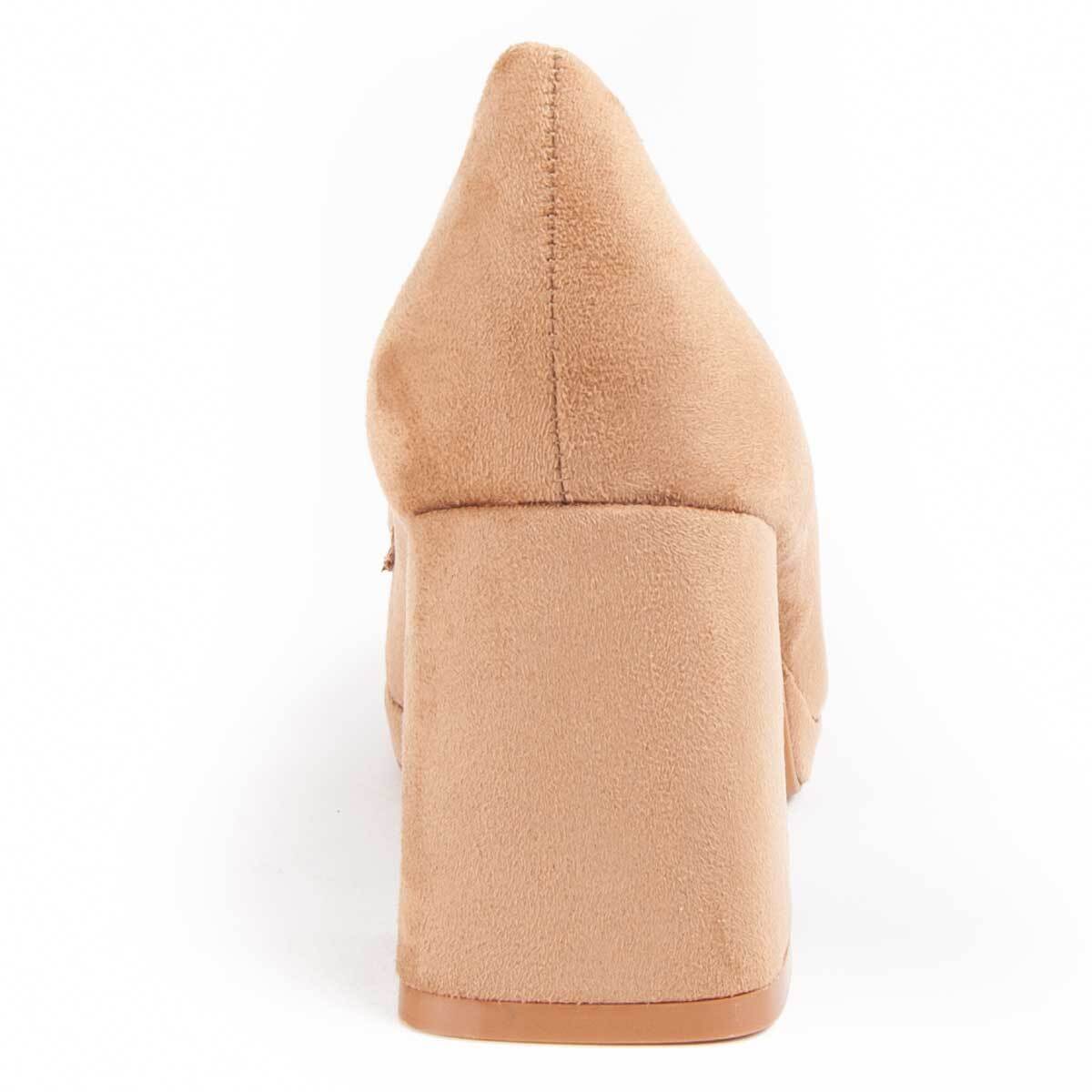 Zapato De Tacón - Marron - Altura: 7 Cm