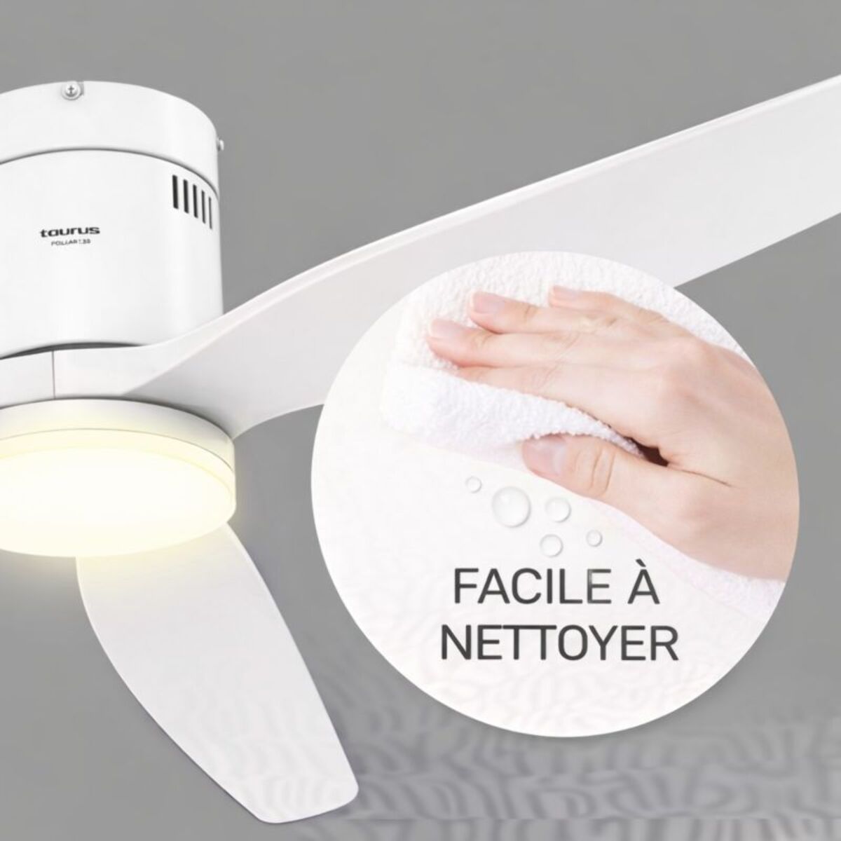 Ventilateur plafonnier TAURUS POLAR 3B PURE