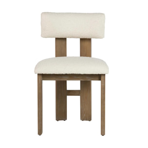 Silla Madera Fresno Blanca 48x53x78 Cm