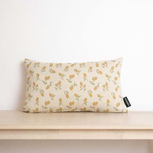 Housse de coussin jacquard 30x50 cm Citrons