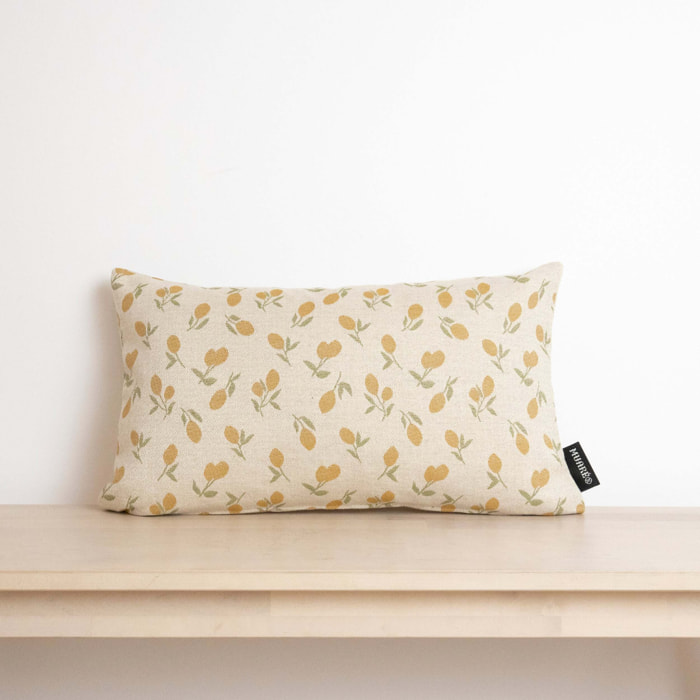 Housse de coussin jacquard 30x50 cm Citrons