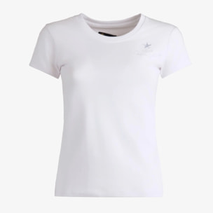 T-shirt Esercito a maniche corte bianca donna