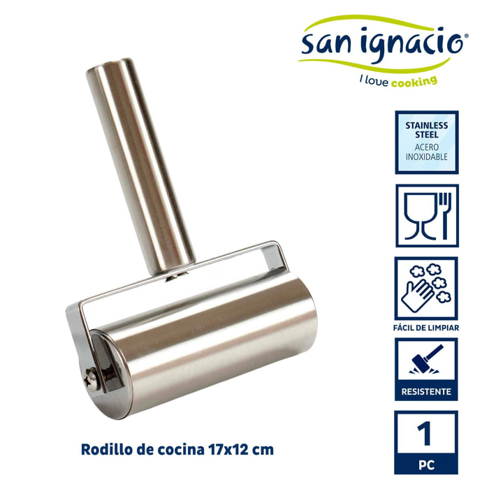 Rodillo cocina acero 17x12cm colección kinvara