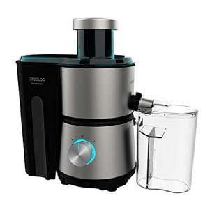 Cecotec Centrifugeuse Juice&Fresh 400 Titan Black. 400W, Vitesse 20000 rpm, Rése