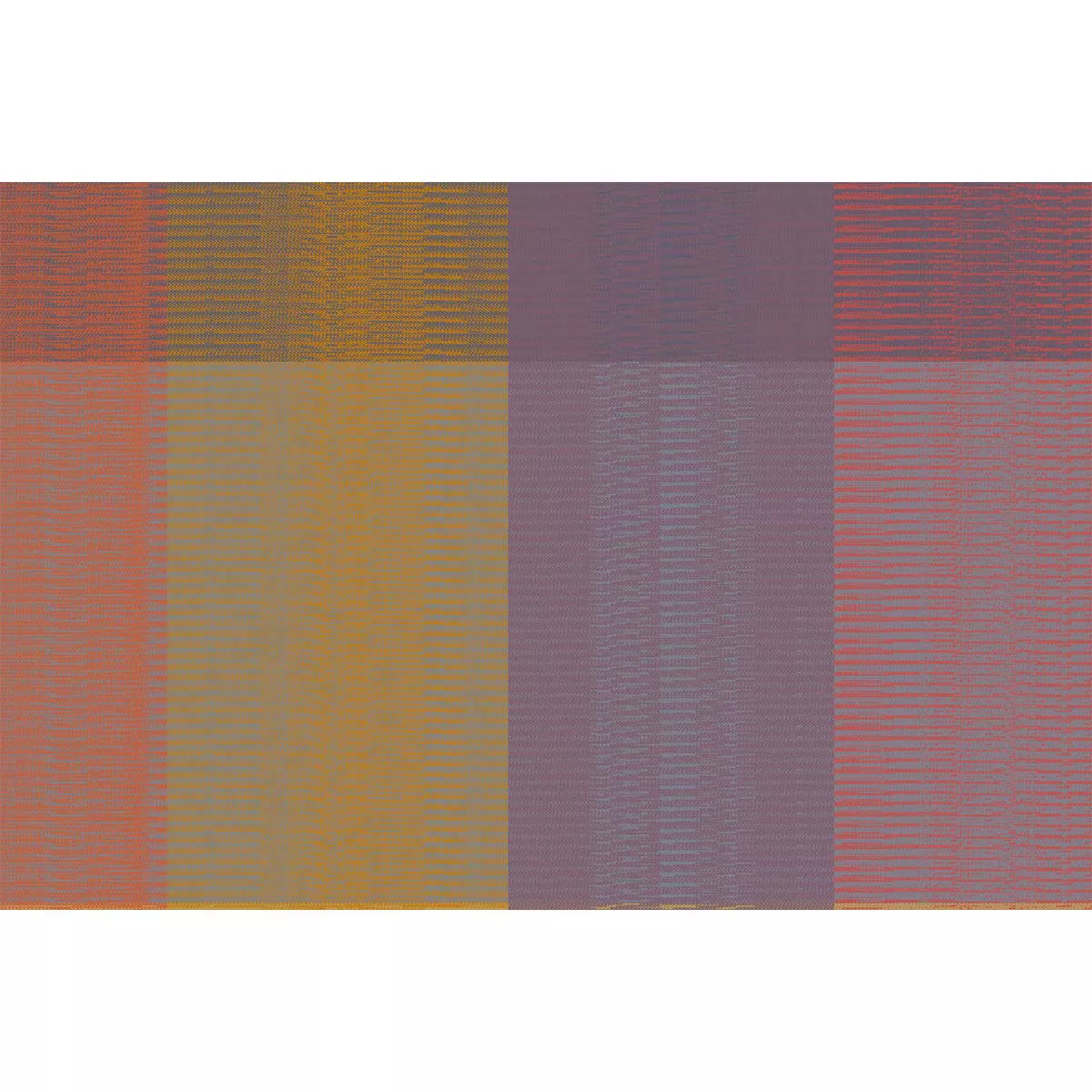 Set pur coton enduit motif jacquard Mille ecossais velvet