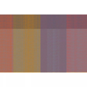 Set pur coton enduit motif jacquard Mille ecossais velvet