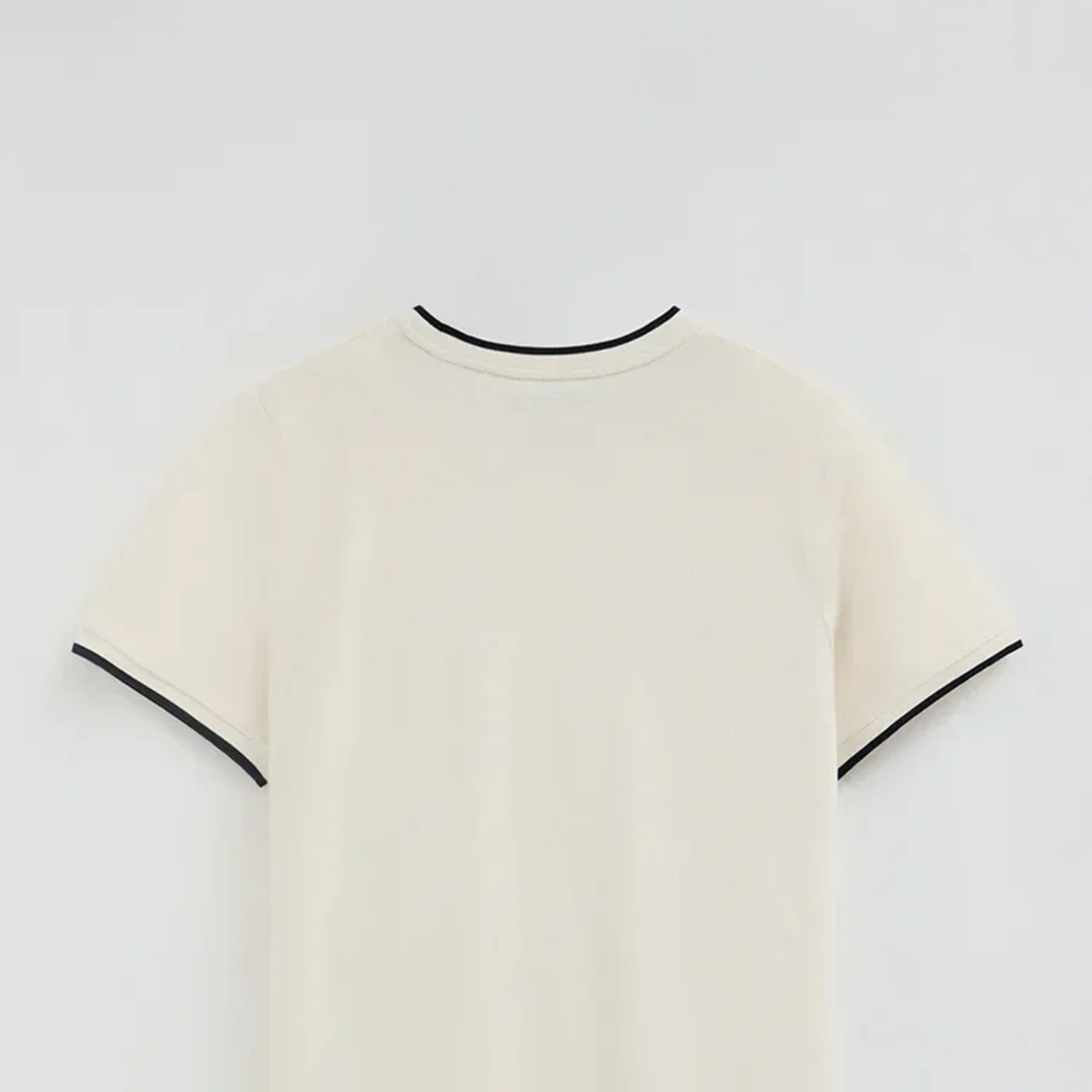 Maglietta ecrù in tessuto piquet con logo Rigby Go