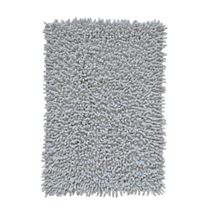 Tapis de salle de bain rectangulaire 40 x 60 cm en coton chenille - SHAGGY