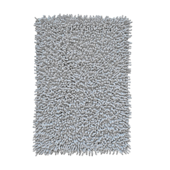 Tapis de salle de bain rectangulaire 40 x 60 cm en coton chenille - SHAGGY