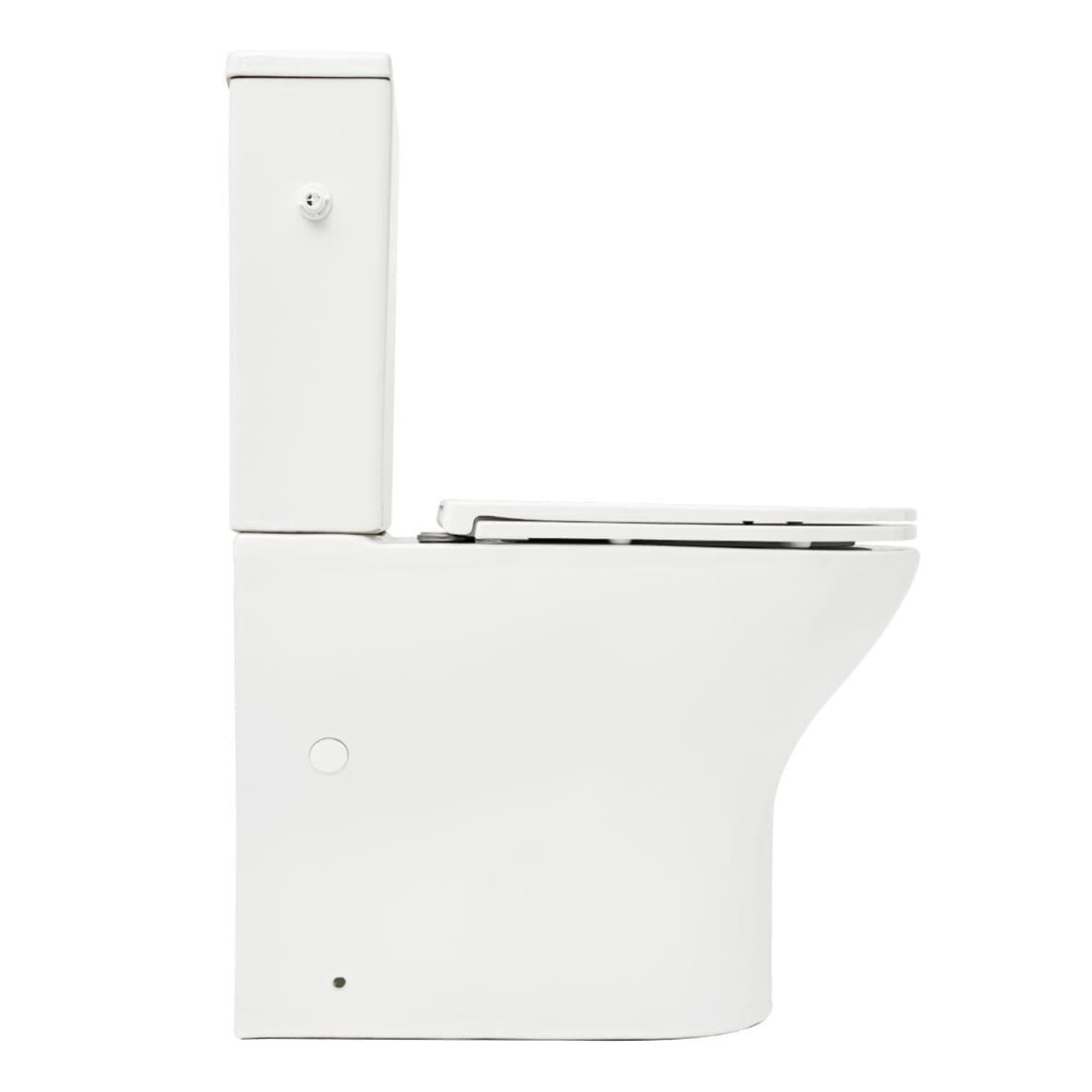 Brevis Combi WC à poser sans bride en céramique compatible PMR avec abattant SoftClose, blanc (SATBRE033RREXVPP)