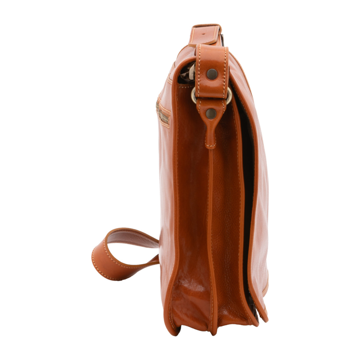 Borsa a tracolla  da uomo In Vera pelle Made in Italy 30x38x12 cm