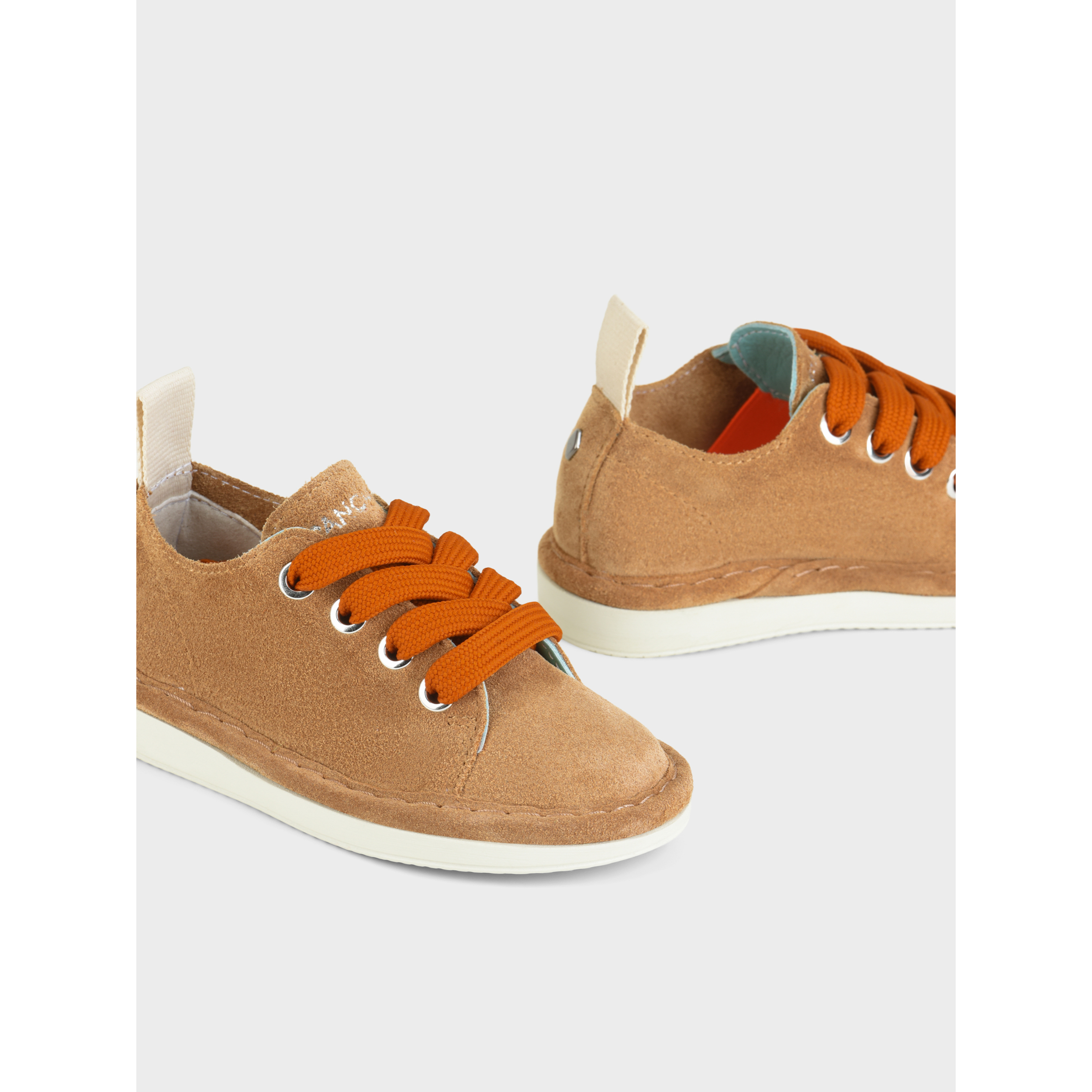 SCARPA ALLACCIATA P01 RAGAZZO IN SUEDE BISCOTTO-ARANCIO BRUCIATO