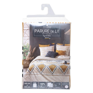 Parure de lit "Kilim" en coton 240x220 cm