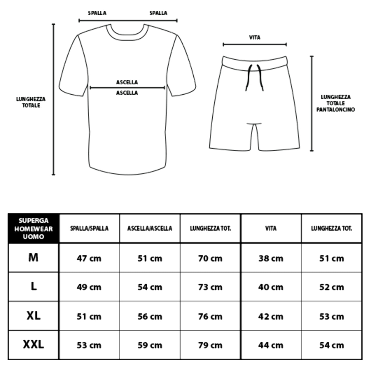 Completo Uomo SUPERGA Corto Cotone Jersey