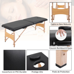 Table de massage pliante